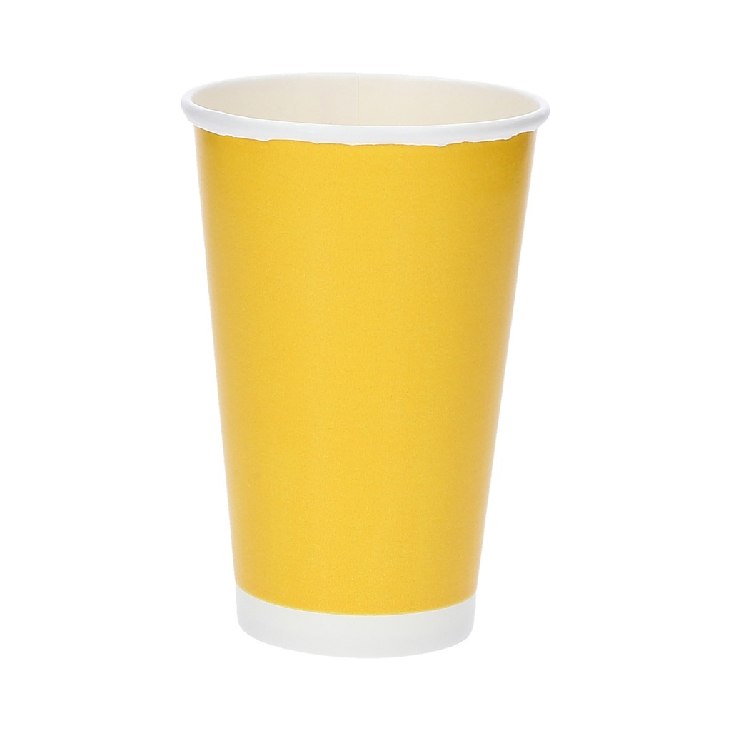 VASO 12 OZ PAPER PLUS AMARILLO 20/50 - CJ1000