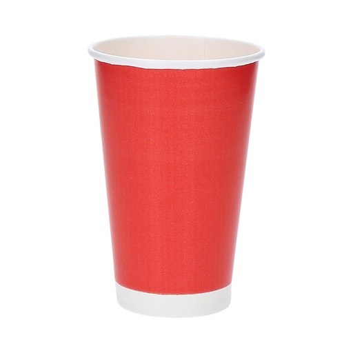 [PV0118-CJ1000] VASO 12 OZ PAPER PLUS ROJO 20/50 - CJ1000